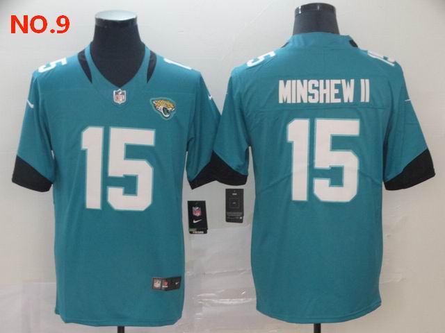 Men's Jacksonville Jaguars 15 Gardner Minshew II Jersey NO.9;